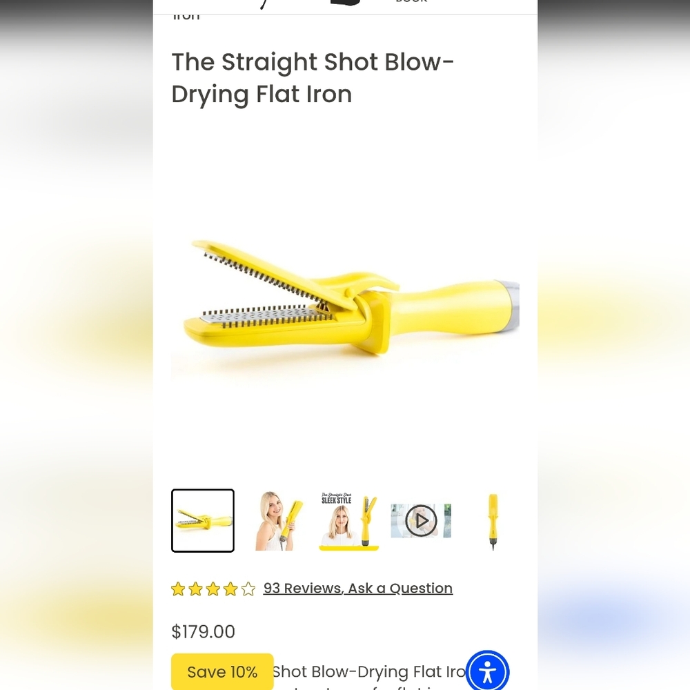 Drybar The Straight Shot Blow Drying Flat Iron